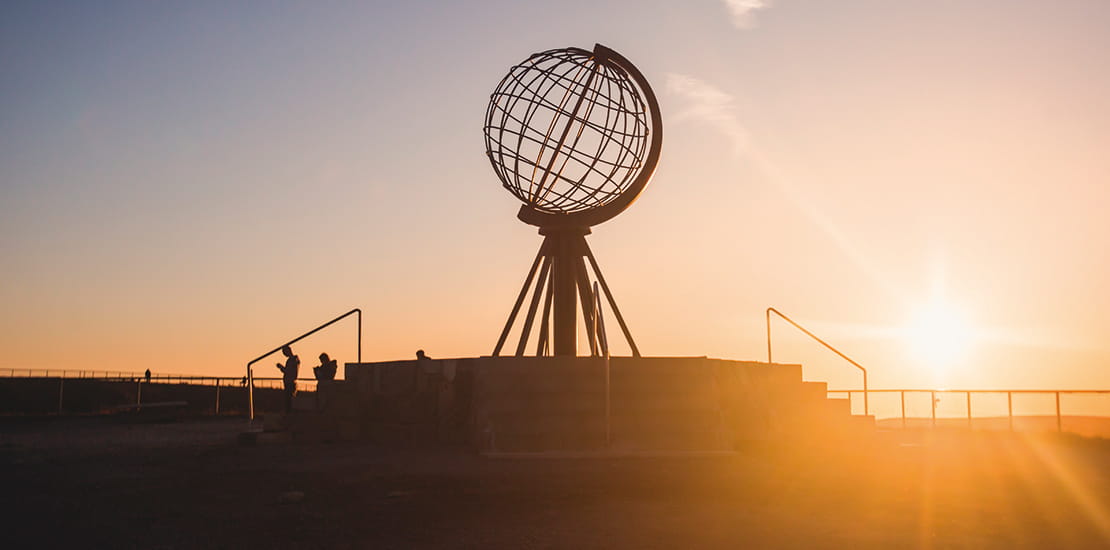 The North Cape under the midnight sun